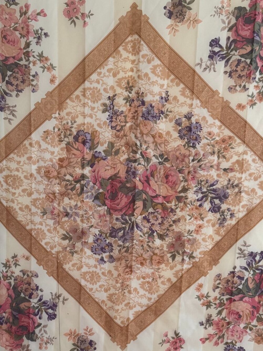 Vintage Floral Rococo Scarf